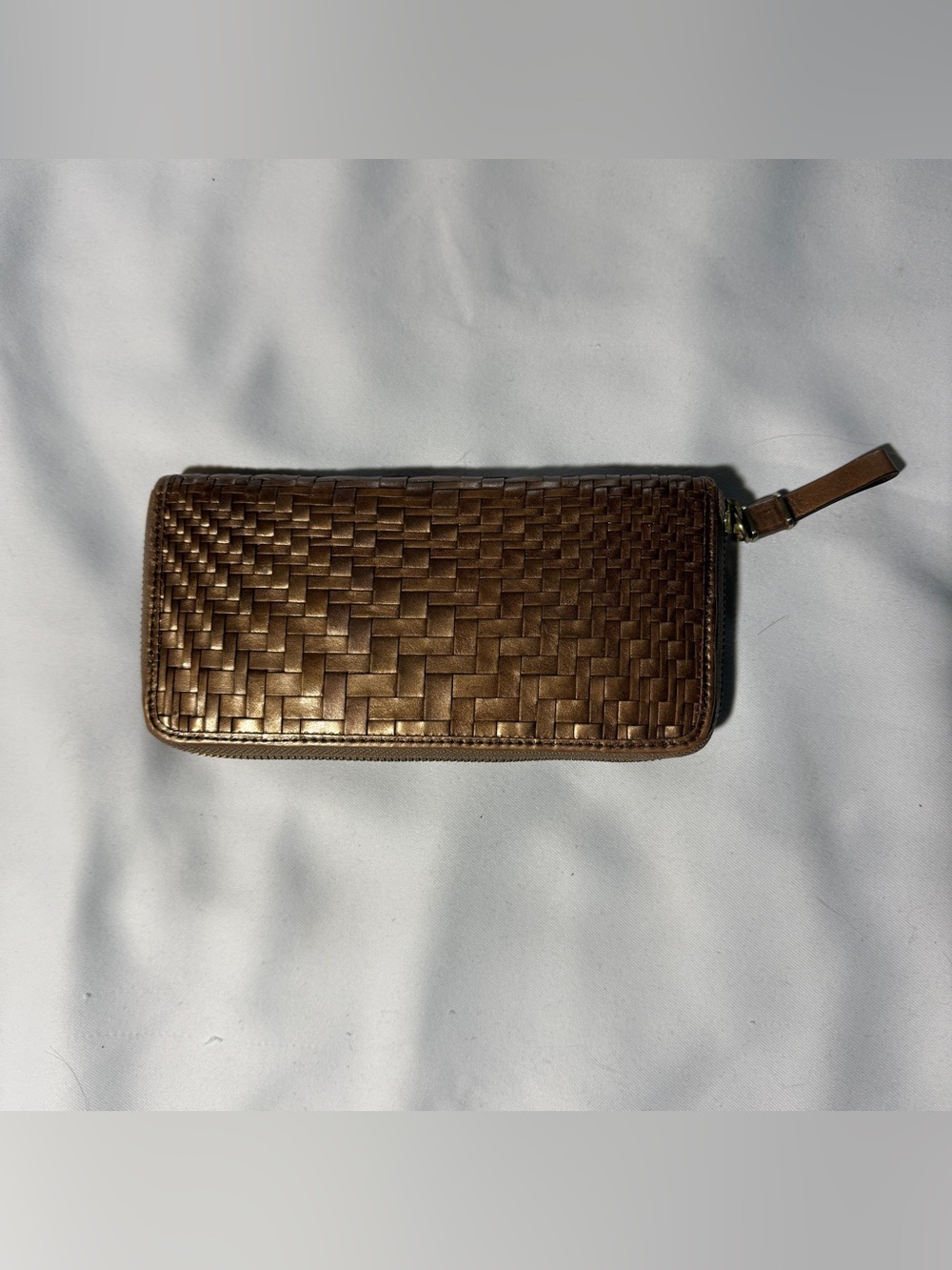 Cole Haan Genevieve Weave Travel Zip Wallet